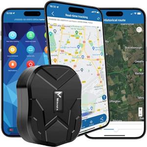 Winnes 4G Localizzatore GPS per Auto, Moto, Camion Congelatore e Altri Veicoli 10000mah GPS Tracker con Gratuita APP con Allarmi Multipli Forte Magnete Monitoraggio di Tracciamento in Tempo Reale IP65