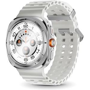 JINSHANGZI Smart Watch For Samsung Galaxy Watch Ultra Men GPS Tracking NFC Control Smartwatch Health Tracker BT Call Smartwatches 2025 (Silver)