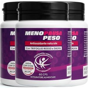 ALOHALABS Menopausa Peso Integratore Donna 180 Compresse - Dimagrante e Drenante Forte - Pancia Piatta, Metabolismo e Benessere in Menopausa - Trifoglio Rosso e Salvia