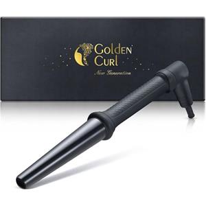 Golden Curl Arricciacapelli Automatico - Ferro Arricciacapelli Ceramico 25mm-32mm - Ferro Capelli per Donne che Amano Ricci Duraturi e Stile Veloce e Flessibile, Diventa la Regina dei Ricci