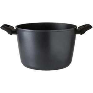 A2ZWORLD Pentola Alta Induzione, Pentola Cuocipasta, Interno Antiaderente, Spessore 4mm, Diametro 20cm e 24cm, Senza Coperchio (24cm)