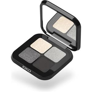 KIKO Milano Bright Quartet Eyeshadow Palette 04 | Palette Con 4 Ombretti Cotti Per Uso Asciutto E Bagnato