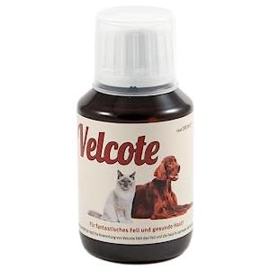 GRAU - l'originale - Velcote, olio spremuto a freddo con importanti acidi grassi omega 3 e omega-6 per sostenere lo spargimento, confezione da 1 (1 x 100 ml), alimento complementare per cani e gatti