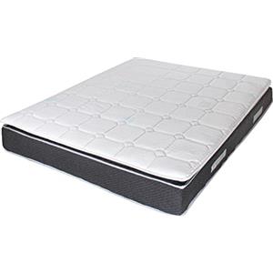 Leonardo Materasso Memory 150x190 H28 CM 800 molle insacchettate - topper Memory Foam 3 cm cucito - tessuto superiore freddo brevettato SENSICE-Ortopedico ntibatterico