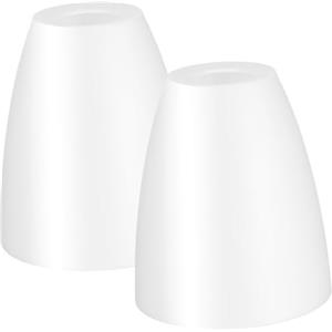 Ipetboom 2pezzi Paralume Plastica Bianco Lampada Camera Da Letto Sostituzione Paralume Compatibile Abat Jour Comodino Design Moderno Robusto
