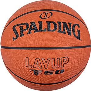 Spalding Pallone da Basket Layup TF-50 6 Scuro Palla, Adulti Unisex, Arancione (Arancione), Taglia Unica