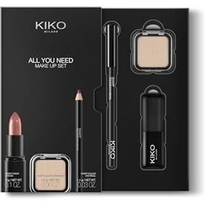 KIKO Milano All You Need Make Up Set, Kit Makeup Con: Rossetto, Ombretto E Matita Occhi