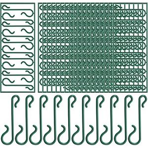 Pangda Ganci Albero di Natale Verde Ganci Ornamento Mini Appendini per Albero di Natale, Ghirlanda di Natale, Vite di Natale (200)