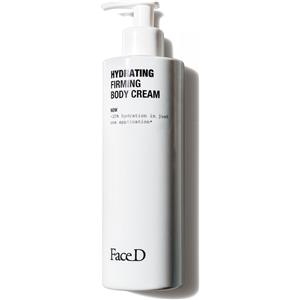 Face D Crema Corpo Idratante Rassodante 400 ml - Con Acido Ialuronico, Vitamina E ed Estratto di Melograno, Texture Fondente e A Rapido Assorbimento