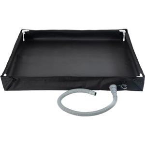 Generisch Base Doccia Pieghevole 80 x 80 x 10 cm, Piatto Doccia Portatile con Tubo di Scarico, Pavimento da Bagno, per Bambini, Tenda da Doccia, Campeggio, Base per Doccia, per Interni ed Esterni