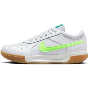 Nike Court Air Zoom Lite 3, Scarpe da Ginnastica Donna, White Lime Blast Teal Nebula, 35.5 EU