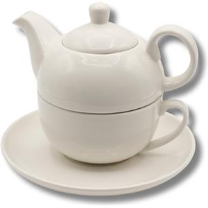Leonardo Luxury Home Design Tazza Elegante Teiera Egoist Idea Regalo Porcellana 400 ml Liscia e Resistente The Infuso Servizio Elegante e Raffinato Adatto a Lavastoviglie Forno e Microonde