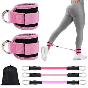 BOYIFEIJIE Fasce per Caviglie per Allenarsi Bandas de resistencia para tobillos Cinghie per Caviglia Attrezzi per la Palestra di Casa per uomo e Donna, per Tonificare i Glutei e i Muscoli delle Gambe