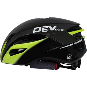 F Fityle Casco da Bici da Uomo, Visiera Staccabile Traspirante, Accessori per Ciclismo su Strada, attività all'aperto, Montagna, Giallo