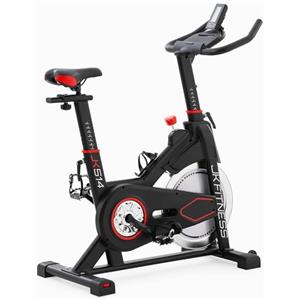 JK Fitness【Indoor Bike JK 514 Spin Bike Magnetica】Cyclette da Spinning [Volano 18 kg] Resistenza Manuale, Display LCD, Sella/Manubrio Regolabili, Cinghia Silenziosa, Home Training