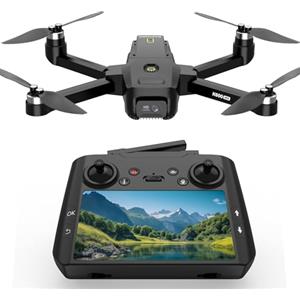 suangrc Drone GPS con Telecamera Adulti Principianti,Schermo LCD HD da 4.5" Scheda SD da 32GB,Drone Seguimi Professionale Lunga Distanza con Ritorno Automatico,Posizionamento del Flusso Ottico,3 Velocità