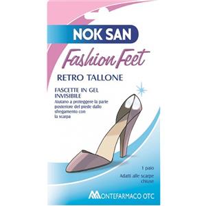 Nok San Cuscino Gel Retro Tallone Invisibile - Protezione per il Piede