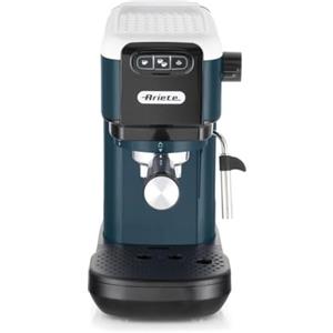 Ariete 1399 Macchina da caffè espresso Snow White, Per polvere e cialde ESE, 1300 W, Capacità 1,1L, 15 bar di pressione, Filtro 1, 2 tazze e cialda ESE, Cappuccino, Bianco