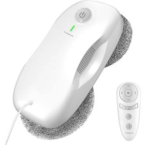 Tosima W2 robot lavavetri,per la pulizia delle finestre con 3800Pa forte aspirazione, triplo sistema di sicurezza,robot per la pulizia delle finestre remoto con 12 pc stracci