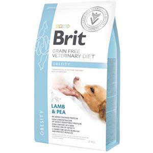 Brit Veterinary Diet Obesity - Crocchette Dietetiche per Cani con Agnello e Piselli, 12 kg