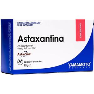 YAMAMOTO Astaxantina AstaZine® - Integratore Antiossidante 30 Capsule con 4mg di Astaxantina da Haematococcus pluvialis