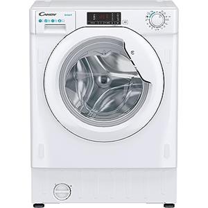 Candy - CBW 27D1E-S - Lavatrice ad integrazione, 7 kg, 1200 rpm, Inverter, 5 programmi veloci, classe D, Bianco, 60 W x 54 D x 82 H cm