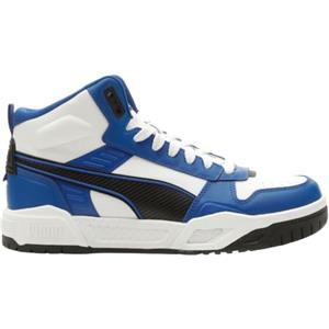 PUMA Rbd Tech Mid Shoes, Scarpe da Ginnastica Uomo, White Black Cobalt Glaze, 44.5 EU
