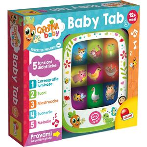 LISCIANI Carotina Baby Tab - Tablet Educativo Parlante con Musiche, Luci e Versi per Bambini