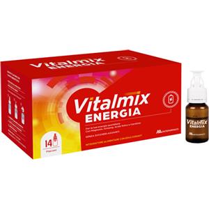 Montefarmaco Vitalmix Energia - Integratore Alimentare Tonico e Antiossidante in 14 Flaconcini