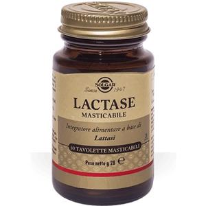 Solgar Lactase Masticabile 30 Tavolette - Integratore per il Metabolismo del Lattosio