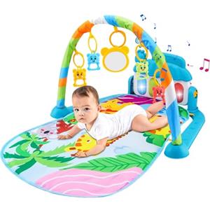 Patifirst Tappetino Da Gioco Per Bambini Palestra, Palestrina Neonato Multifunzione Con Luci E Musica, 5 Cinque Giocattoli, Palestrina Neonato Varie Modalità Musicali, Per Bambini Da 0 A 36 Mes