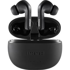 Intenso Black Buds - Auricolari True Wireless T300A con Active Noise Cancelling e fino a 35 ore di riproduzione musicale