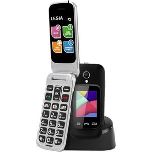 LESIA Telefono Cellulare per Anziani con Tasti Grandi, 4G Telefoni Cellulari a Conchiglia per Persone Anziane, Volume alto, Funzione SOS, 2.4+1.77 Doppio display,1300mAh Batteria, Flip LTE