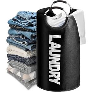 Feirdhoo 90L Cesto Portabiancheria Grande, Cesta Panni Sporchi Pieghevole, Laundry Bag per Biancheria con Manico Imbottito, Sacco Portabiancheria Sporca per Camera da Letto, Bagno, Viaggi