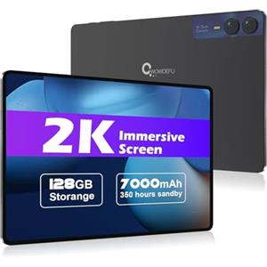 CWOWDEFU Tablet Android, tablet Android 14 da 10,95 pollici, dispone di 14 (6+8) GB RAM, 128 GB ROM (fino a 1 TB utilizzabile), batteria 7000 mAh, schermo IPS 1920 x 1200, interamente realizzato in
