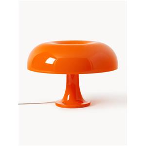 Artemide Nessino Lampada da Tavolo in Policarbonato Arancio - Design Giancarlo Mattioli, Ø 32 cm, H 22.3 cm, Attacco E14
