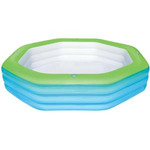 Bestway 54119 Piscina gonfiabile Piscina ottagonale 1030L Blu, Verde piscina fuori terra