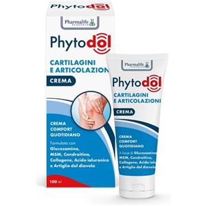 Pharmalife Phytodol Crema Eudermica per Cartilagini e Articolazioni 100ml con Glucosamina e Collagene