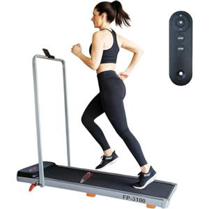 FP-TECH - Walking Pad con Manubrio e Porta Tablet - Tapis Roulant Elettrico 2,5HP, Inclinazione 7%, Velocità 1-10 km/h, Display LED, Telecomando, Compatibile con APP Zwift & Kinomap, Salvaspazio