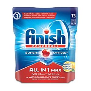 Finish All in 1 Max Pastiglie Lavastoviglie, Limone, 13 Tabs