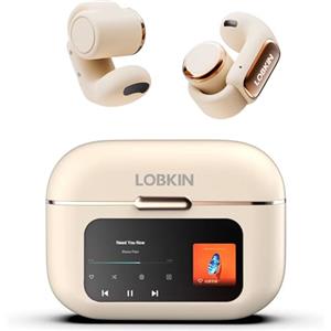 LOBKIN Cuffie Bluetooth, Wireless Auricolari Open Ear Bluetooth 5.4,Cuffie Conduzione Ossea con Display LED e Memoria da 4 GB,36 ore di Riproduzione, Auricolari Sportive per Fitness e Corsa