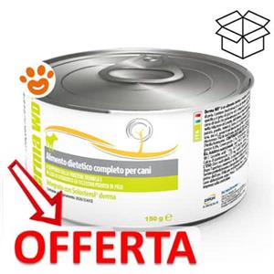 DRN Derma WD - Alimento dietetico completo per cani, supporto dermico con salmone e Solosterol, 150g