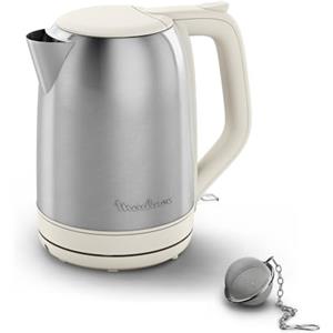 Moulinex Subito, Bollitore Elettrico da 1.7L, Potenza di 2400 W, Riscaldamento Rapido, Indicatore Una Tazza, Apertura Facile con Una Mano, Filtro Anticalcare Amovibile e Base Girevole 360°, BY5S1A