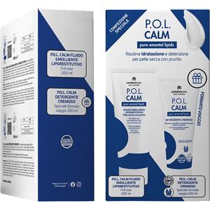 Difa Cooper POL Calm Fluido Emolliente Liporestitutivo 200 ml Detergente Cremoso 100 ml - Sollievo per Pelle Secca e Pruriginosa