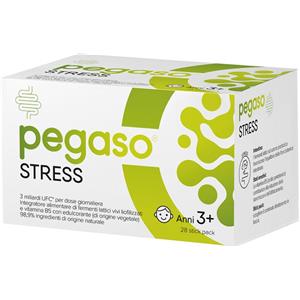 Schwabe Pharma Pegaso Stress - Integratore per Stanchezza e Flora Intestinale, 28 Stickpack da 1,5 g