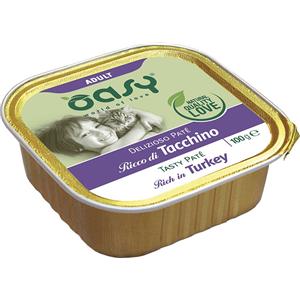 Oasy Delizioso Patè per Gatti Adulti con Tacchino - Cibo Umido Grain Free 100 gr