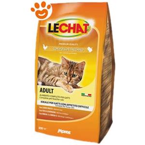 Lechat Croccantini Pollo e Tacchino 1,5 kg - Cibo Secco Completo per Gatti Adulti