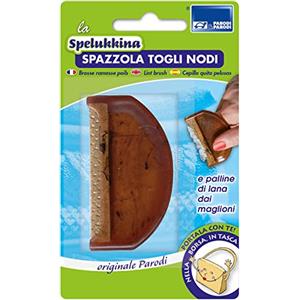 PARODI & PARODI- Spelukkina Spazzola Togli Pelucchi per Abiti, Levapelucchi e Togli Nodi, Efficace su Tutti i Tessuti, Maglioni Abiti, Molto Efficace, leggerissima e Poco Ingombrante 11x17x1 cm