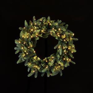 EDG Enzo De Gasperi Corona Ghirlanda Luxury 60cm con 100 LED Verde