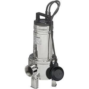 Lowara Elettropompa Sommergibile Monofase HP 0,75 per Acque Sporche con Girante Vortex e Galleggiante